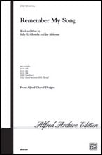 Remember My Song SATB choral sheet music cover